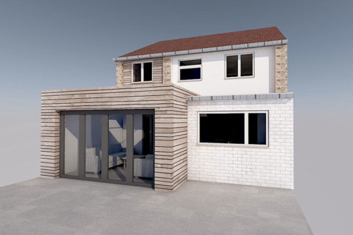 2 storey extension, Cinderhill Lane, Sheffield