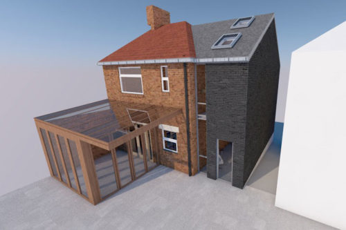 2 storey extension Main Street